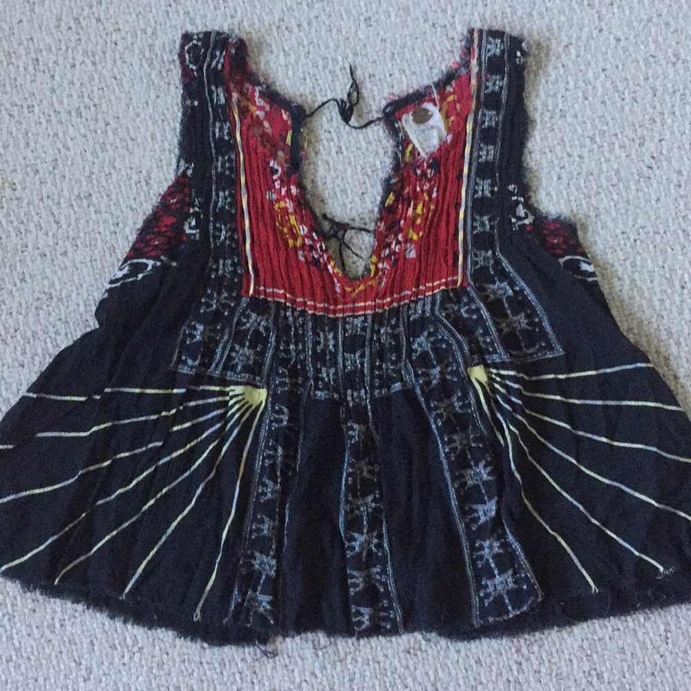 Free People top with open back, size medium